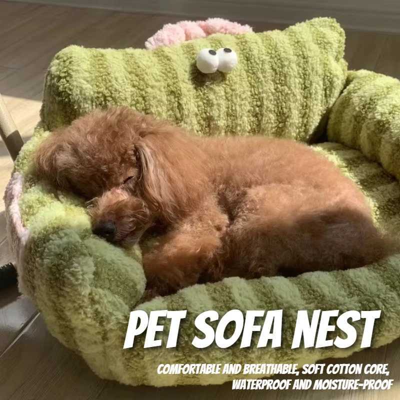 Puppy special sofa kennel winter warm pet Internet celebrity cat nest small dog sleeping mat cushion winter bed M251217