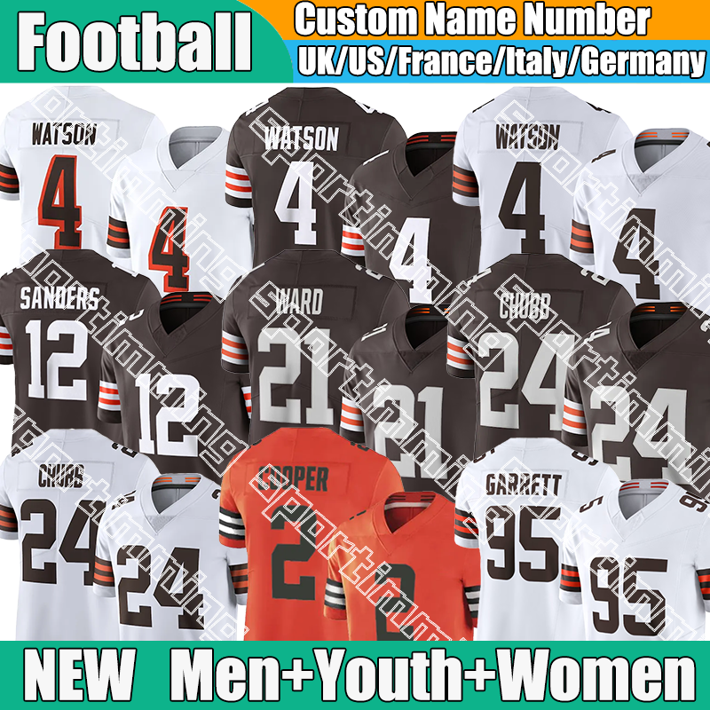 Clevelandcity Brownsjersey Sanders Garrett Judkins Graham Jeudy Njoku Thomas Football Jerseys