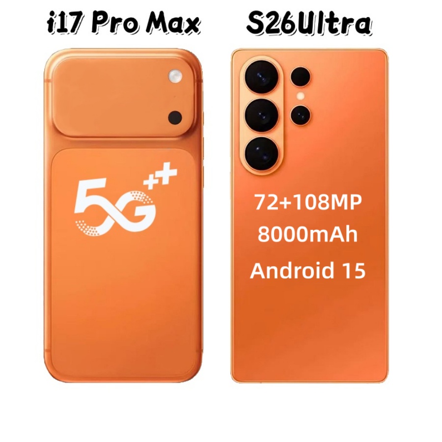 S26Ultra/i16/i17 Pro Max 5G smartphone 16GB+2TB mobile phone WCDMA full screen HD operating system USB-C 3.0 20MP camera