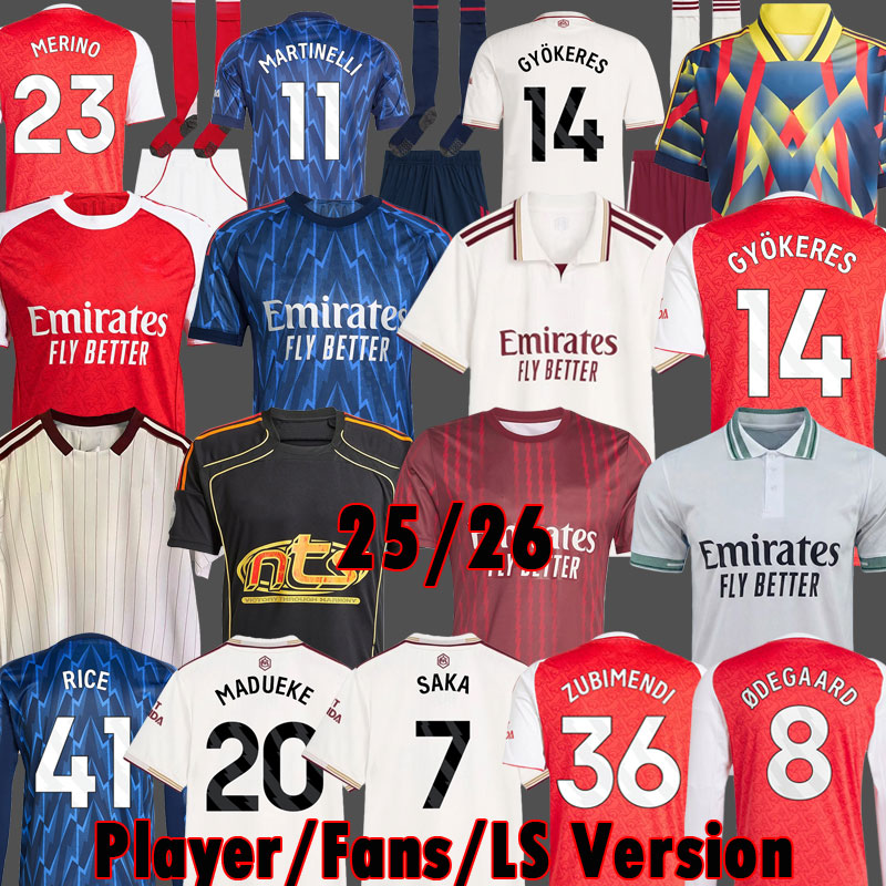 GYOKERES EZE aArsenall soccer jerseys Gunners 25 26 MARTINELLI 2025 2026 ARSen Training Icons NORGAARD SAKA ARSen football shirts Polo ODEGAARD ZUBIMENDI Kid Kits