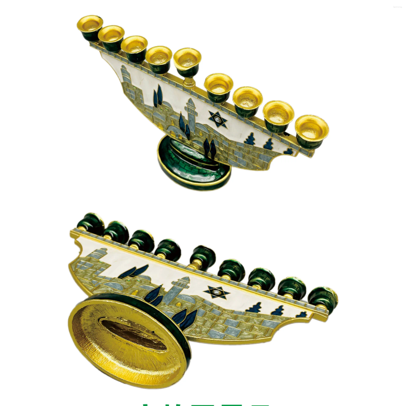 Candle Holders 9 Branch Holder For Hanukkah Menorah Candelabrum Head Candlestick Stand Christmas Party Wedding Celebration Decor XJ260305