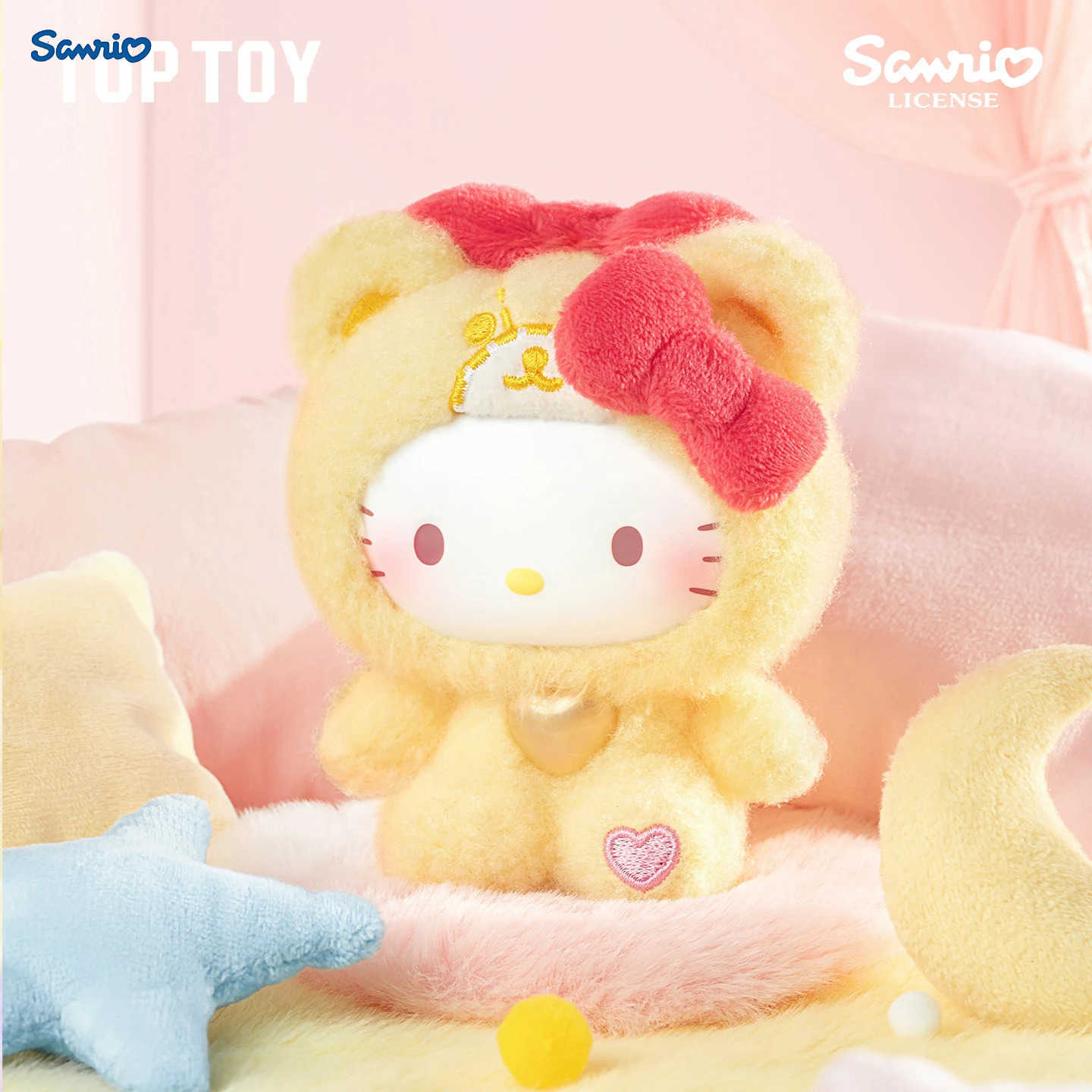 Sanrio 100 Genuine TOPTOY Hello Kitty Teddy Pajamas Series Blind Box PVC Plush Accessory Kitty Cat Blind Box For Birthday Gift H251217