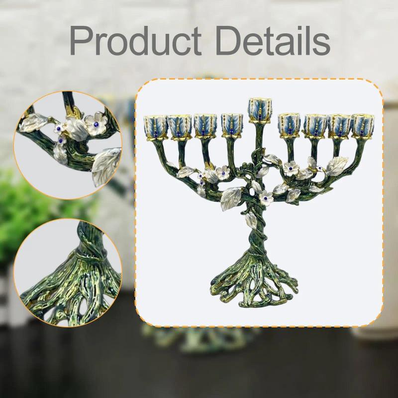 Candle Holders Traditional Menorah Candelstick Shabbat Candelabrum Po Prop Reusable Christmas Candelabra For El Farmhouse Dining Room H260310