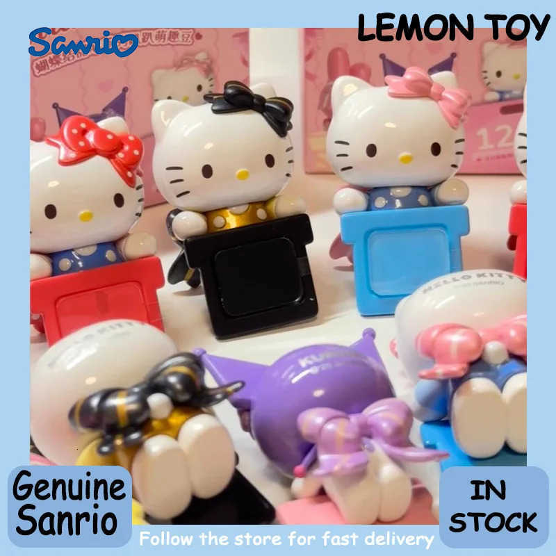Sanrio Kuromi Melody hipper Bow Sweetheart Series Blind Box Anime Figure Collection Desktop Phone Decorate Ornaments girl gift H2512171