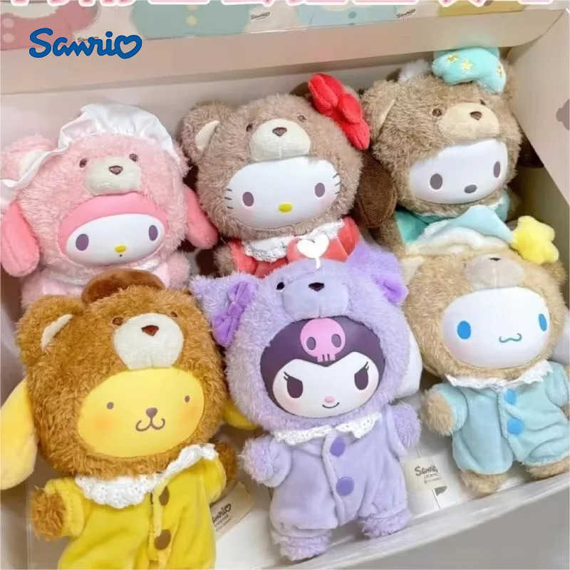 Sanrio Character Latte Baby Vinyl Blind Box Pendant Action Figure Cinnamoroll Kuromi Surprise Toy Melody Doll Surprise Toy Gifts H251217