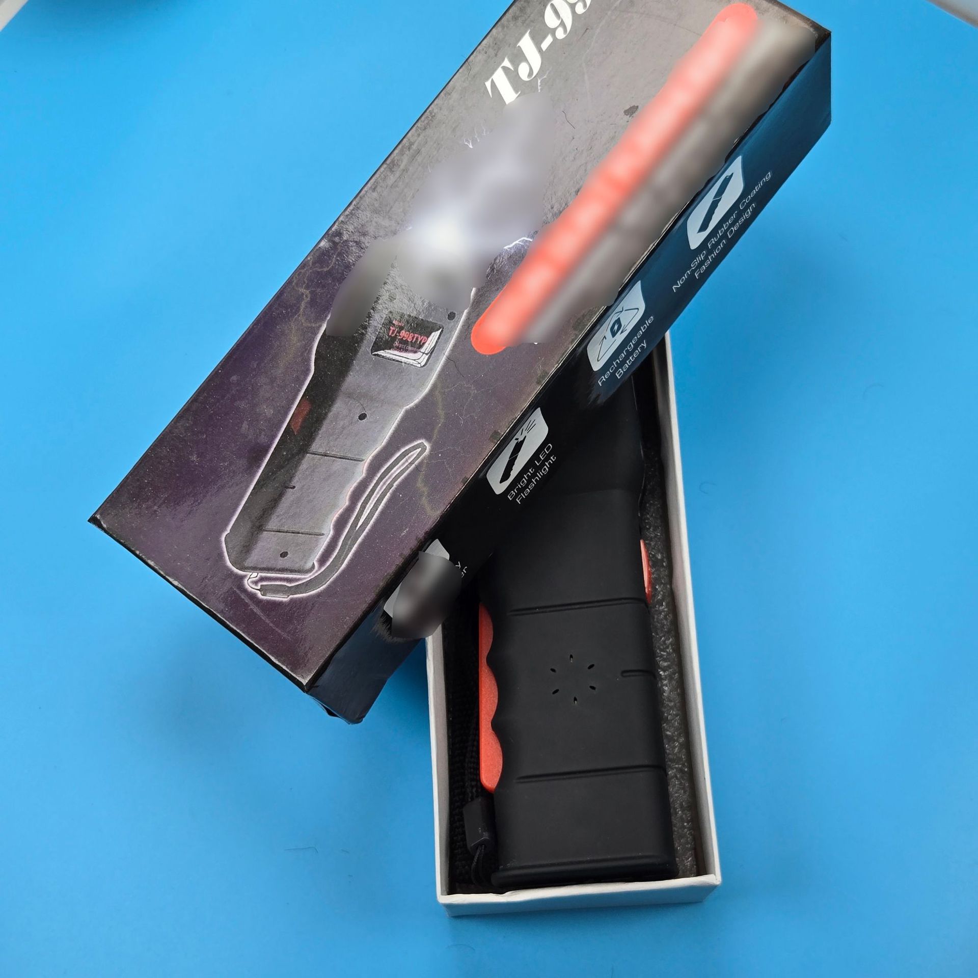 New 998 Women's Protective Multi-functional USB Direct Charging Flashlight for Outdoor Camping, Emergency Portable Handheld Light