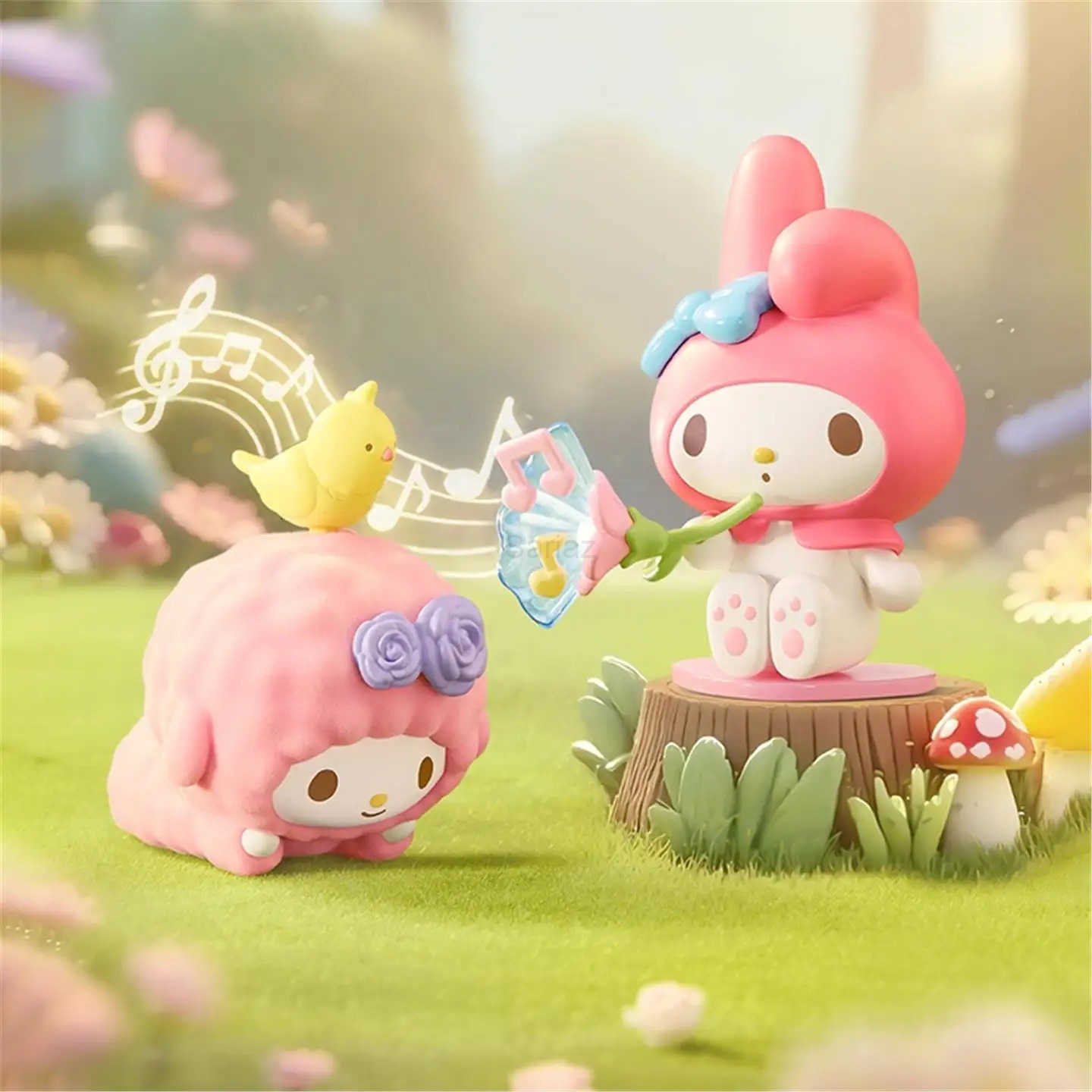 Sanrio FUNISM My Melody Meet My Sweet Piano with Birds Action Figure Blind Box Toy Collect Desk Decor Kids Christmas Gifts H251217