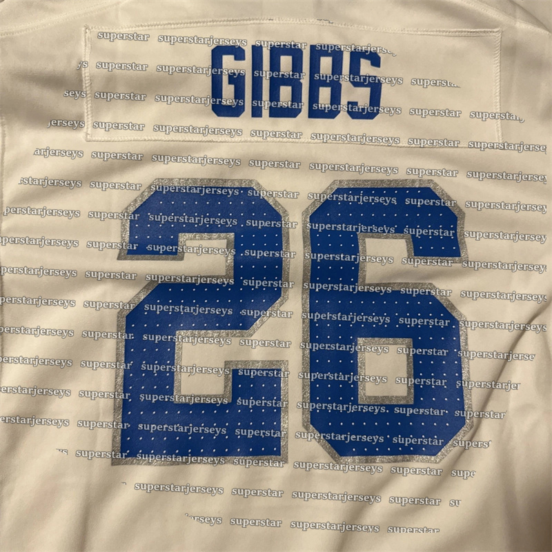 Mix Order 26 Jahmyr Gibbs Football Jersey St. Brown Jared Goff Hooker Jackson Montgomery Reynolds Custom Jerseys Sam LaPorta Jake Bates