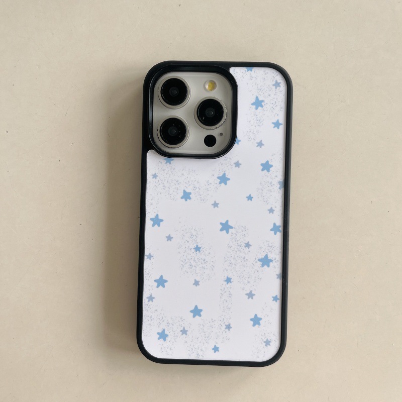 Ink Splash Star Compatible with 17 Max Apple iPhone 16 Band-Aid Stand Phone Case 15 Pro Creative