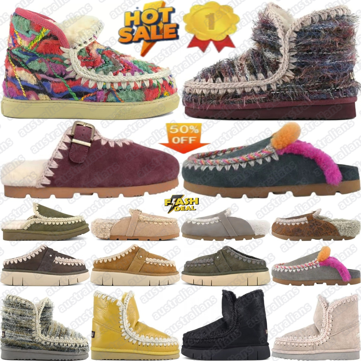 Wool Boots Eskimo Boot Designer Snow booties bounce bio Ankle boot suede leather winter Vintage Flat outdoor Womens white black red brown #5g3b#