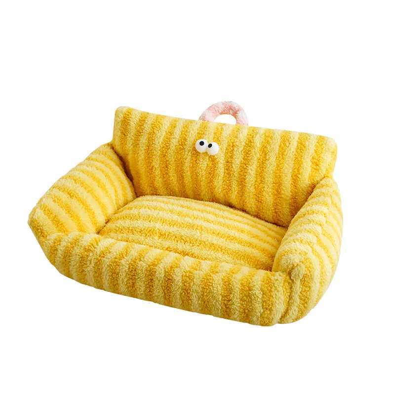 Winter Warm Cat Bed Cartoon Cat Sofa Dog Bed Pet Bed Open Cat Bed Soft Cat Sleeping Cat Supplies M251217