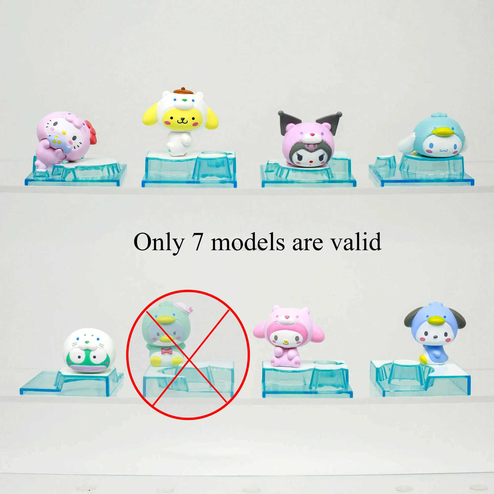 Sanrio Characters Blind Box Toys Winter Snow Ice Scene Hello Kitty Kuromi Cinnamoroll Anime Figure Doll Toys Collect Ornaments H251217