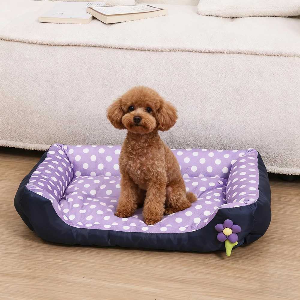 All Season Washable Dog Sofa Square Cat Nest Kennel Waterproof Large Dog Bed Mattress Cat Bed for Medium Pet Accessories M251217