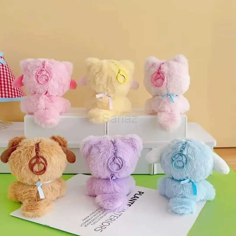 Sanrio 2025 New Character Series Plush Pendant Blind Box Cute Kt Cat Kuromi Melody Plush Doll Keychain Accessories Bag Pendant H251217