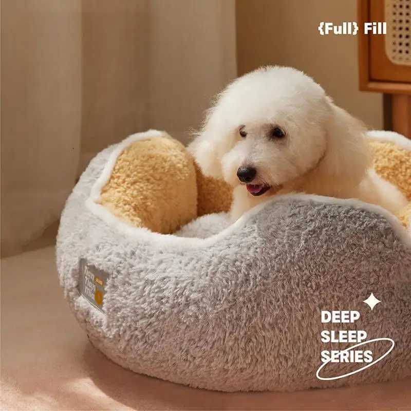 Super Cat Bed Warm Sleeping Cat Nest Soft Long Plush Best Pet Dog Bed for Dogs Basket Cushion Cat Bed Cat Mat Animals Sleeping M251217