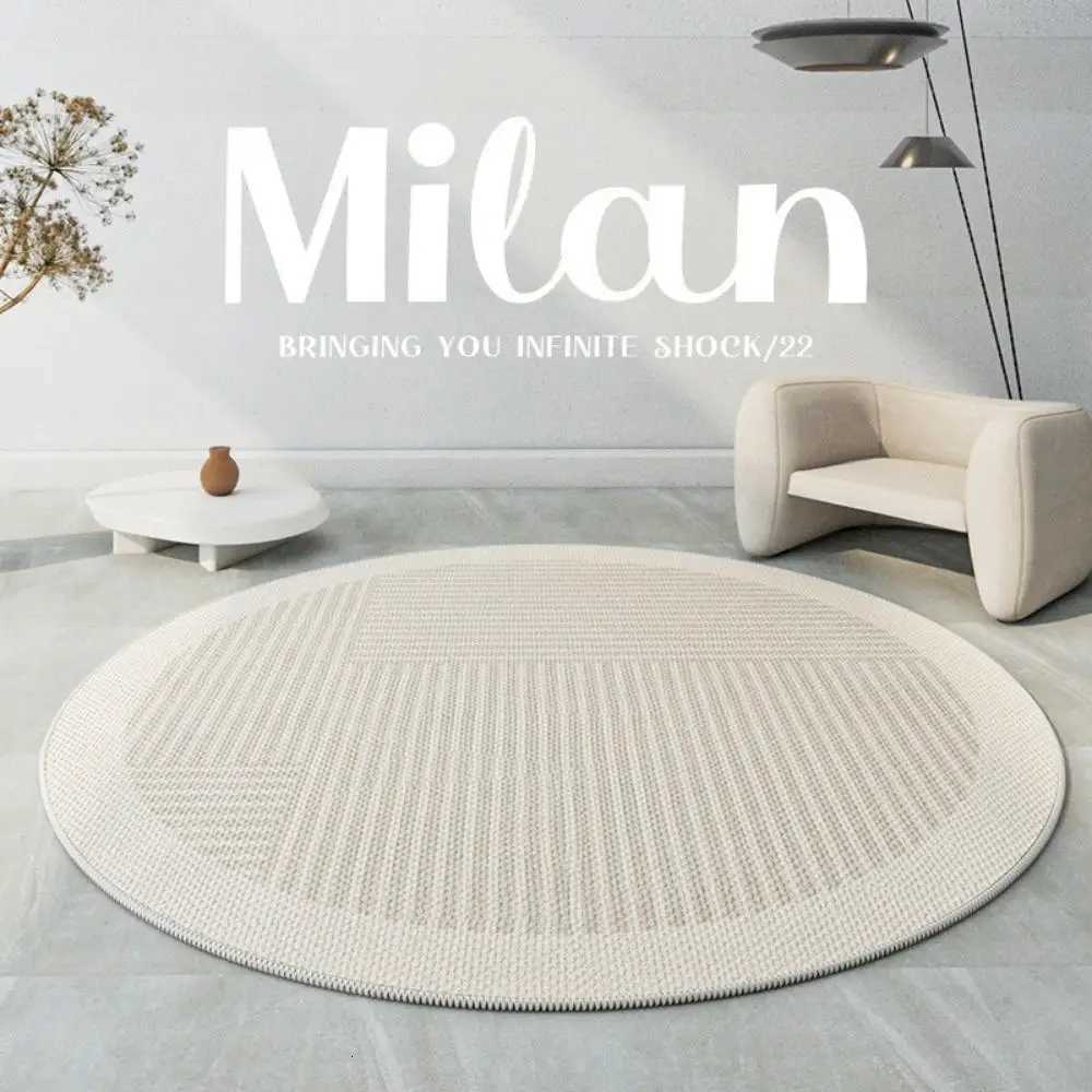 Soundproof And Dirty-resistant Round Carpet Off Cputer E-sports Swivel Chair Rocking Table Study Bench Bedro Floor Mat Y251216