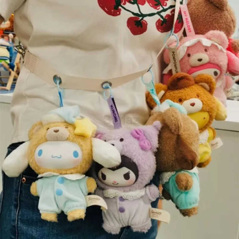 Sanrio Character Latte Baby Vinyl Blind Box Pendant Action Figure Cinnamoroll Kuromi Surprise Toy Melody Doll Surprise Toy Gifts H251217