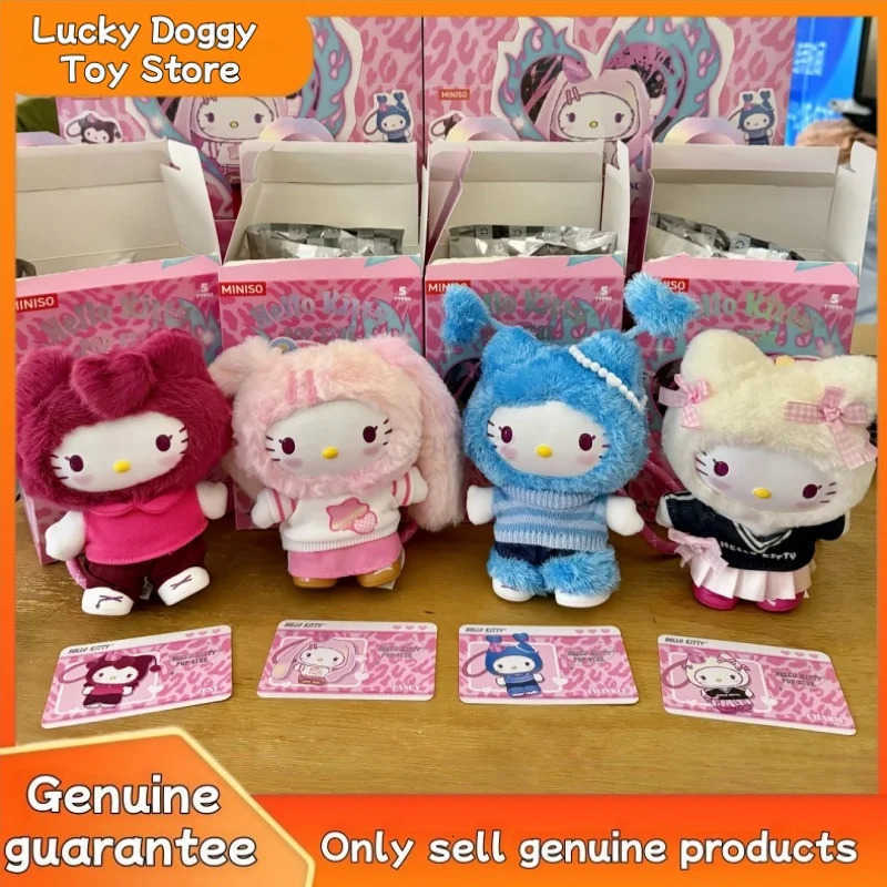 Sanrio New Hello Kitty Popstar Series Vinyl Blind Box Cute Figure Plush Doll Mystery Action Figures Pendant Collection Model Toy Gifts H251217