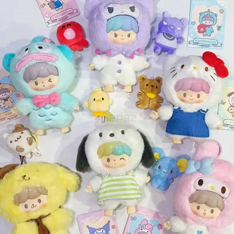 Sanrio Genuine Characters X Zzoton Love-League Buddies Series Blind Box Hello Kitty Vinyl Kawaii Melody MysteryBox Figure Surprise Gift H251217