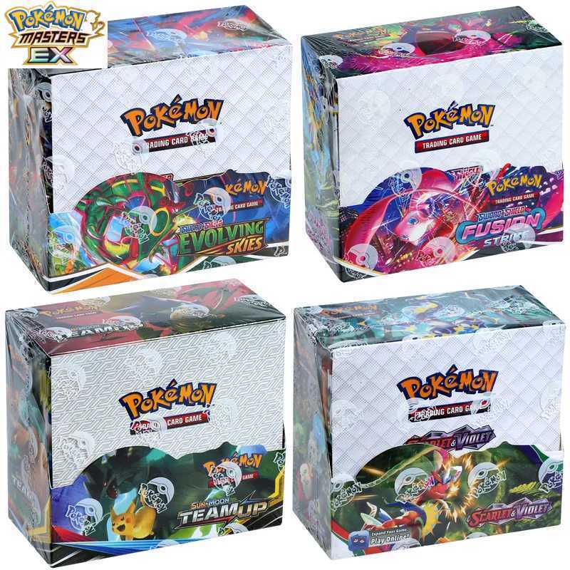 324360PcsSet Card Fusion Strike TEAM UP SUN MOON Evolving Skies English Booster Battle Transaction Card L2 L25121706FV