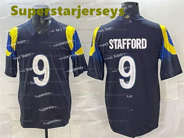 Custom 2025 Rivalries jersey 9 Matthew Stafford Kyren Williams Aaron Donald Puka Nacua avante Adams Christian McCollough Stetson Bennett IV Personaliz