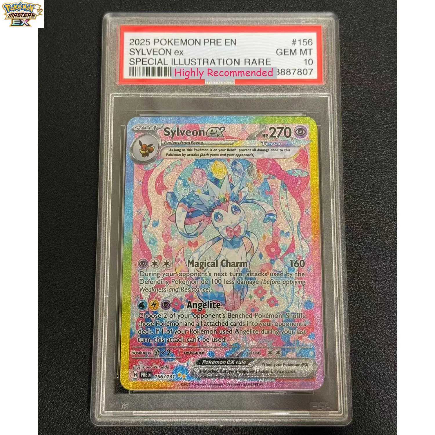 Eeveelution English Version Umbreon Silver Sand Flash Collection Card Copy 10Points Rating Card Anime Game Card Gift Toy L2 L25121769CQ