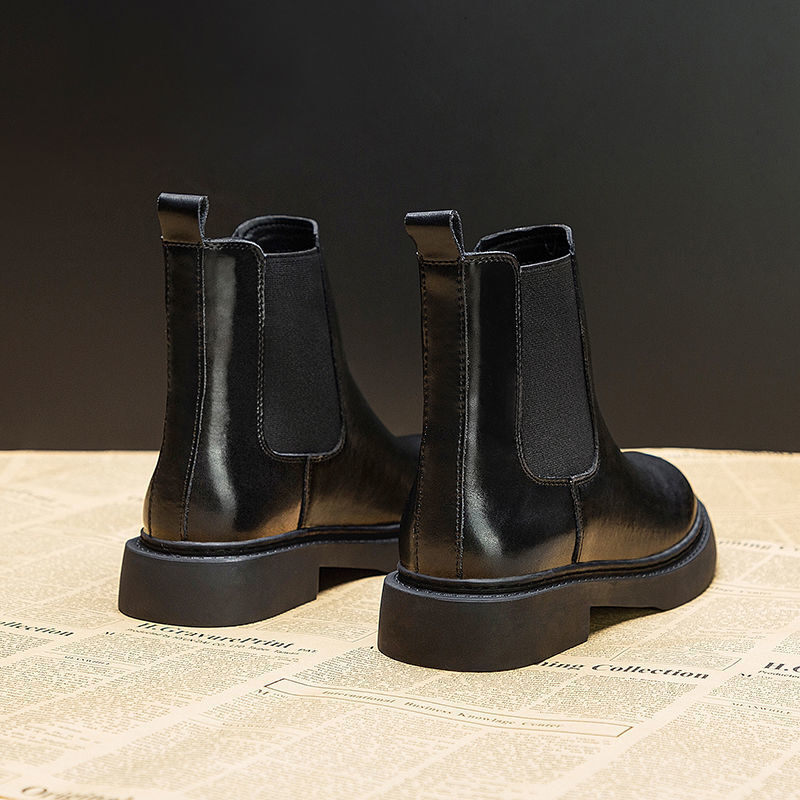 STAOXINDIKE Z Large Size Women's Shoes 35-43 Wide Fat Feet 41 Chelsea Short Boots Women's New Chimney Boots Martin Boots British Style 4