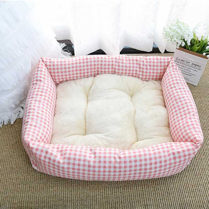 Super Soft Plush Cat Bed All Seasons Universal Dog Kennel Small Medium Pet Cushion Pad Cat Nesk Sleeping Bed Pet Warm Mattress M251217