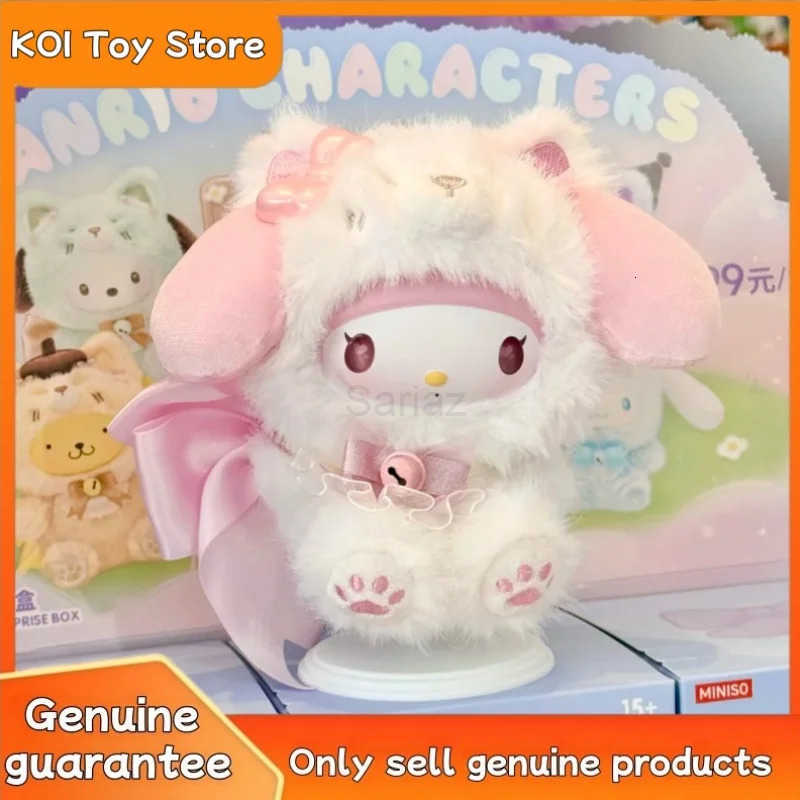 Sanrio New Genuine Island Fox Plush Vinyl Series Blind Box Kuromi Trendy Play Pendant Girls Pendant Mystery Box Birthday Friend Gift H251217