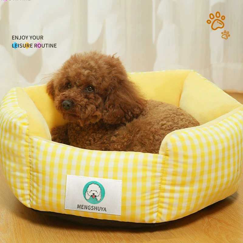Luxury Dog Bed Square Dog Beds Long Plush Dog Mat Beds for Small Medium Large Dogs Supplies Pet Dog Calming Bed Washable Kennel M251217