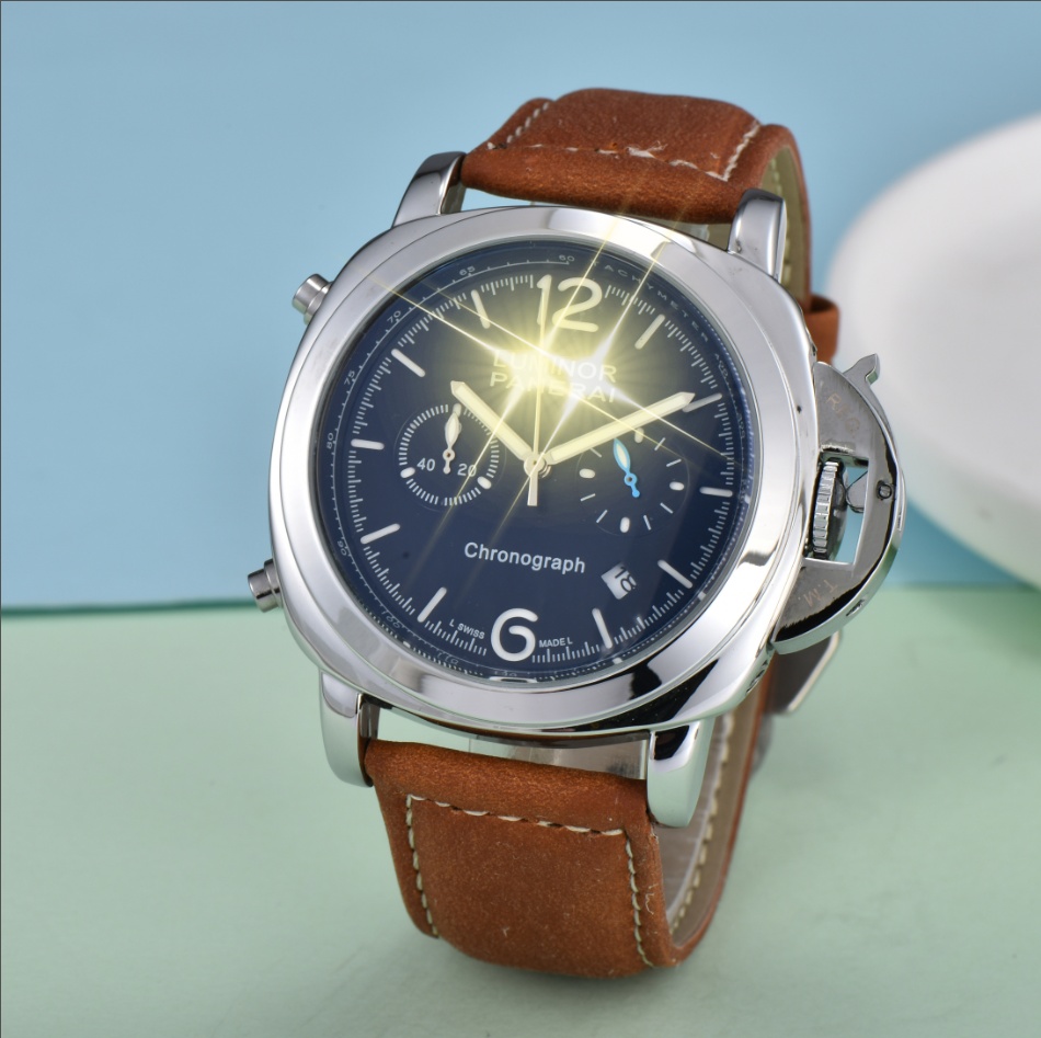 NEW Luxury designer mens PANERAIity LUMINORity watches Quartz automatic movement WATCH stainless steel strap luminous gifts Wristwatches montr