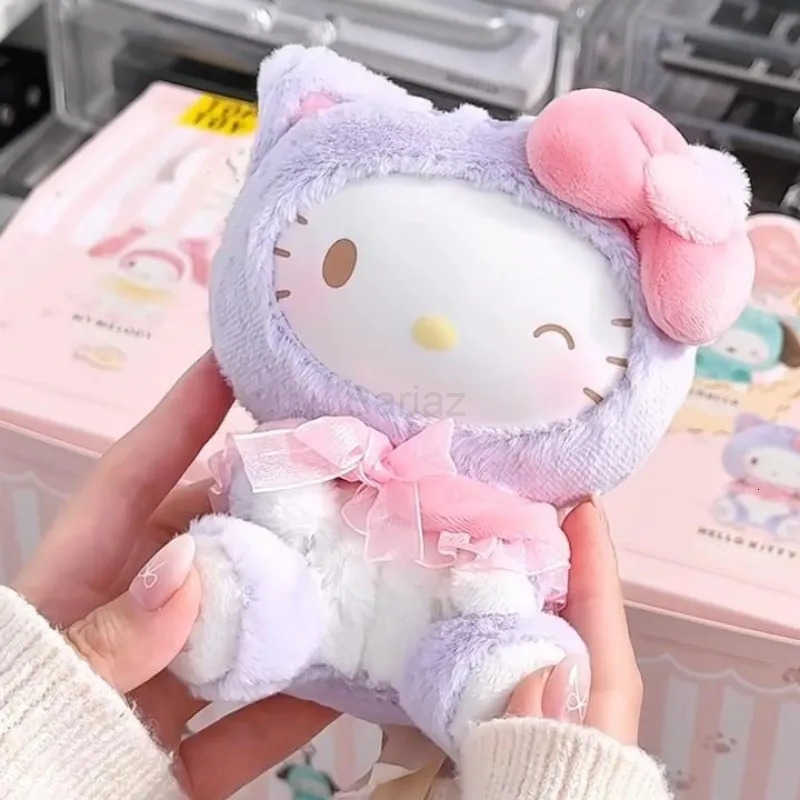 Sanrio Character Play With Kittens Series Plush Blind Box Kuromi My Melody Pochacco Pom Purin Cinnamonroll Kitty Doll Toys H251217