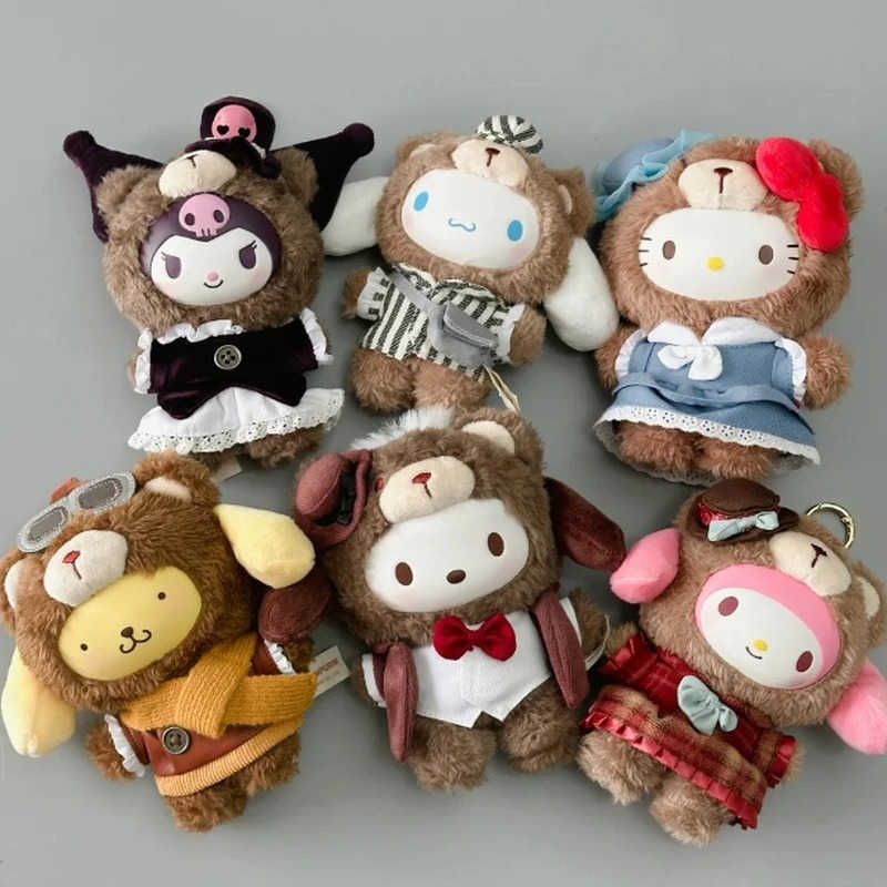 Sanrio Genuine Family British Afternoon Tea Series Blind Box Surprise Mystery Box Ornament Kuromi Children Toy Customized Gift H251217