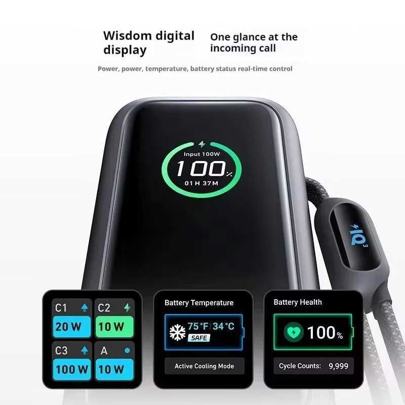 NEW Anker 165W Max Power Bank 25000mAh High Capacity Retractable Cables Fast Charge Mobile Phone Power Bank Gift Lightweight PC L251217 - view 7