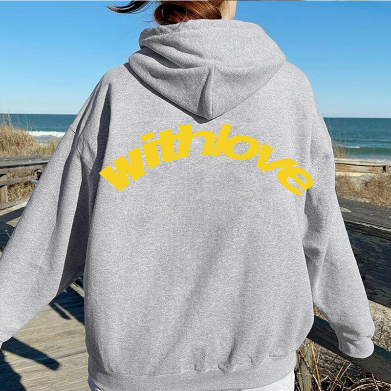 Drop-Shoulder Oversized Couples' Hoodies Men Women Trendy Athletic Casual Pullover Sweatshirts Autumn Winter