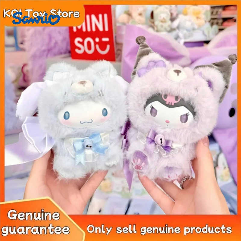 Sanrio New Genuine Island Fox Plush Vinyl Series Blind Box Kuromi Trendy Play Pendant Girls Pendant Mystery Box Birthday Friend Gift H251217
