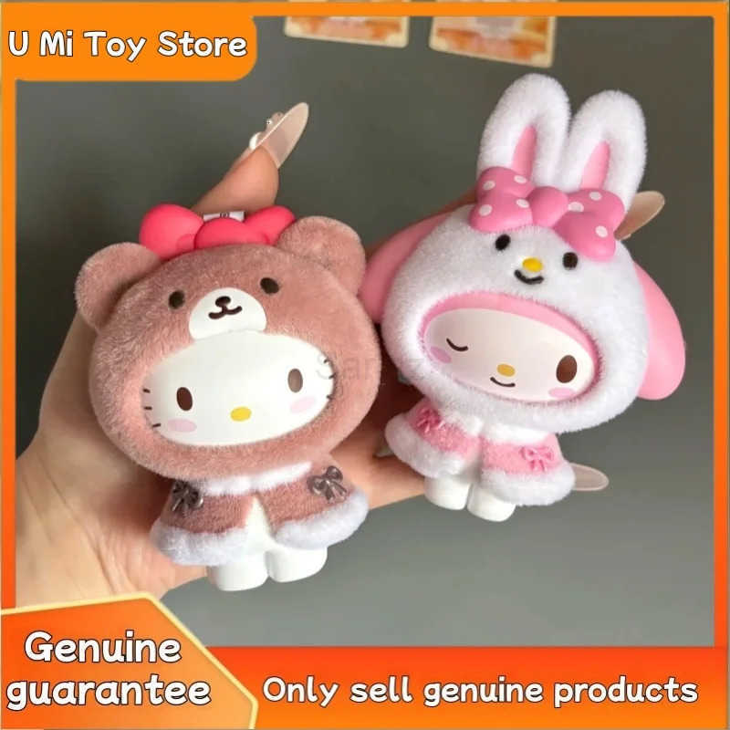 Sanrio New Authentic Little Cape Series Blind Box Cute Pendant Decoration Doll Model Face Changing Fashion Mystery Box Surprise Gift H251217