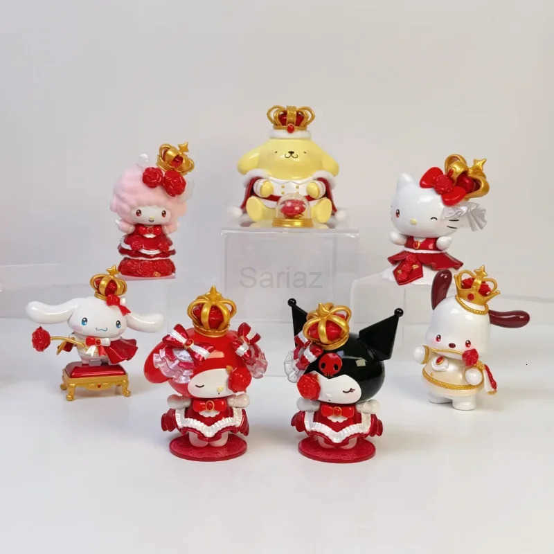 Sanrio Original Characters The Night Of Rose Series Blind Box Hellokitty Mystery Box Kawaii Collectible Desktop Holiday Gift H251217