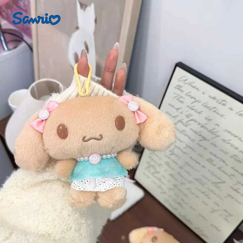 Sanrio cafe Series Mocha bunny Cinnamoroll Plushies toy pendant Soft Stuffed Mocha dog Plush Toy bag Accessories Gift H251217