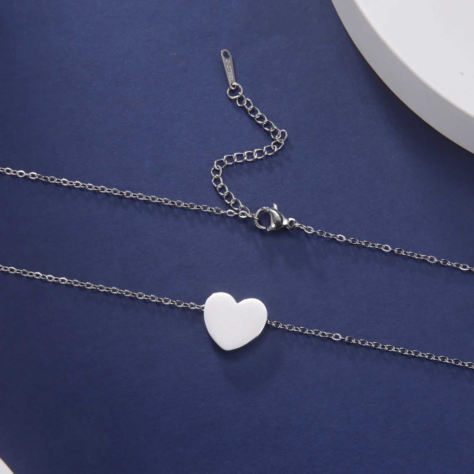 Cazador Gold Color Heart Pendant Necklaces for Women Girls Stainless Steel Jewelry Necklace Dating Wedding Christmas Gift 2025 G251217