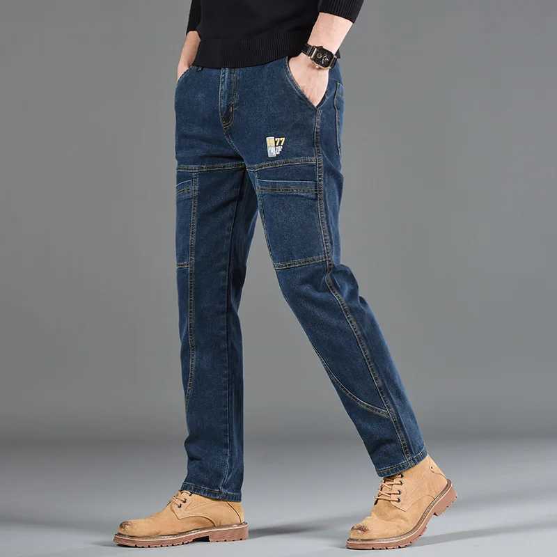 Fashion Print Six-Pocket Jeans Small Straight Cut Style Mens Casual Comfortable Fit Clothing M260319