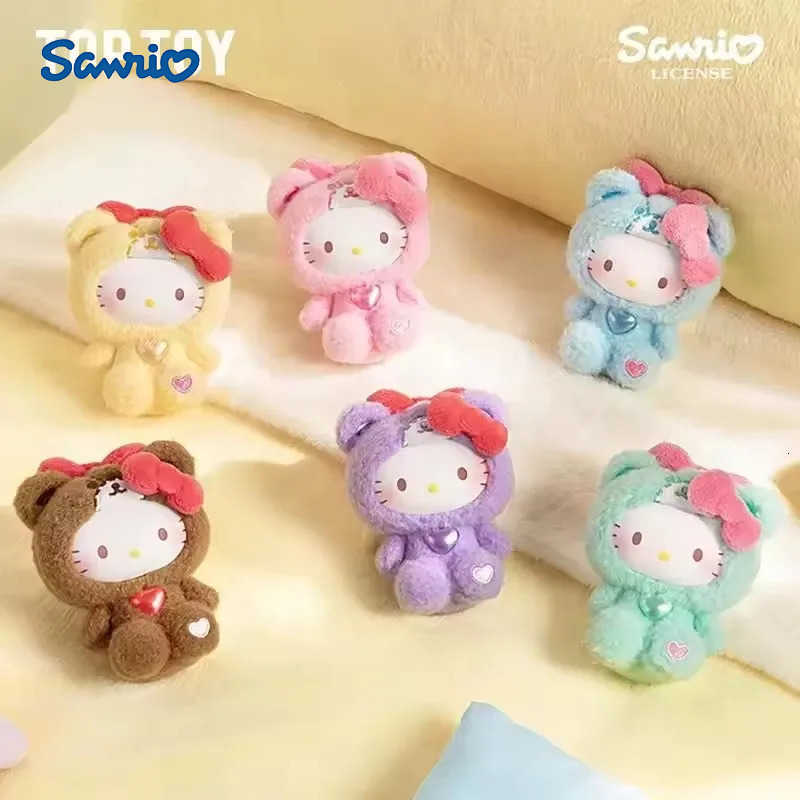 Sanrio hot toy Hellokitty Teddy Sleepwear Series Surprise Blind Box Vinyl Doll Cute Girls Holiday Gift Fashionable Trendy Toy H251217