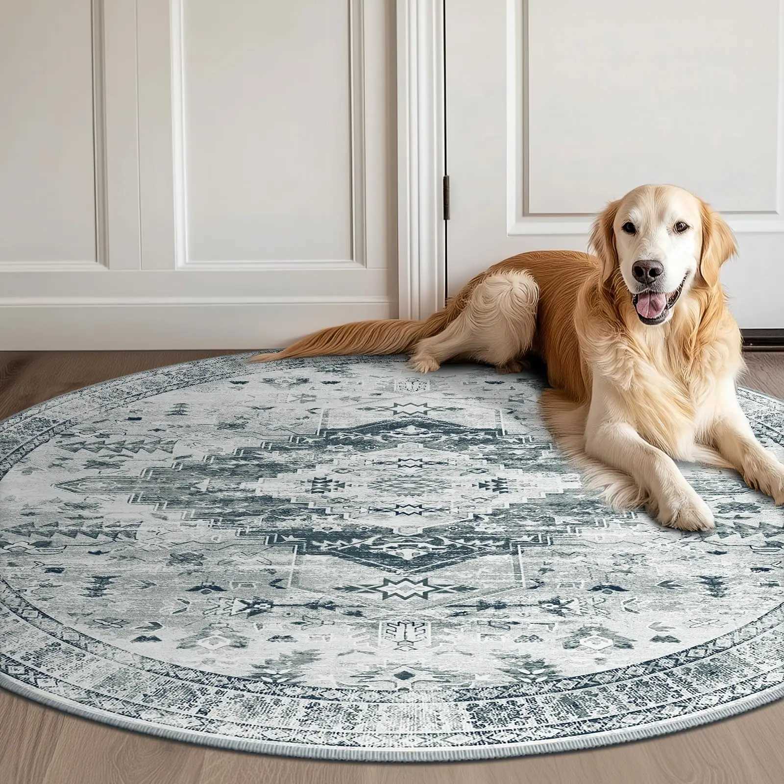 Area Rug for Living Ro Washable Rugs No e Carpet for Entryway Bedro Dinning Ro Playro Vintage Boho Carpet Y251216