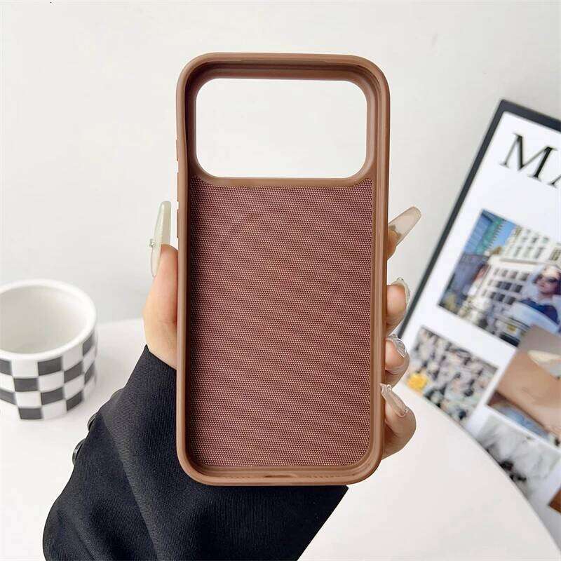 Tech Fabric Woven Magnetic Phone Case for IPhone 17 16 Pro Max 17Pro 16Pro IPhone17 IPhone16 Mag Safe Shockproof Cover 25H1217