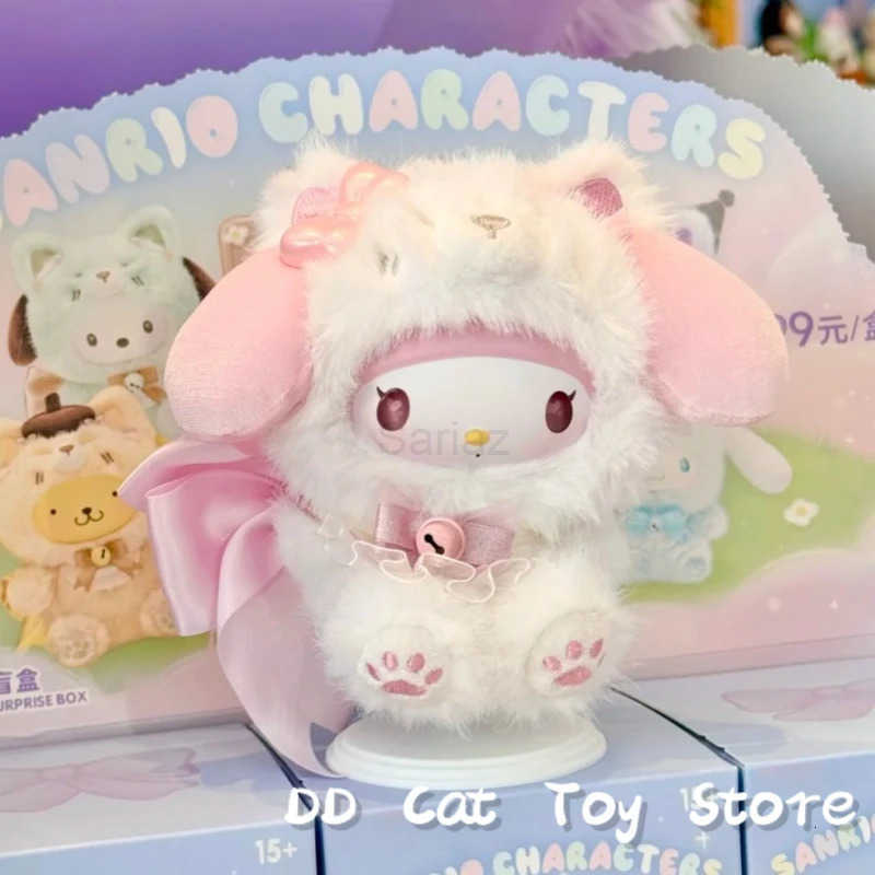 Sanrio Genuine Island Fox Series Plush Vinyl Blind Box Kawaii Kt Kuromi Mylody Figure Mystery Box Bag Pendant Surprise Xmax Gift H251217
