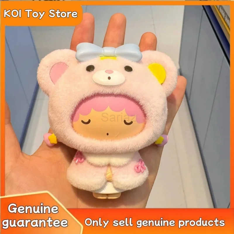 Sanrio NEW Original Little Cape Series Blind Box Kuromi Kt Flocked Keychain Face Changing Trendy Toy Bag Charm Cute Birthday Xmas Gifts H251217