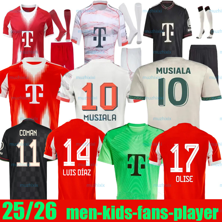 bayernmunich 25 26 KANE soccer jerseys MUSIALA Special Oktoberfest Kits BAYERNS mUNIch GNABRY LUIS DiAZ OLISE KIMMICH football Shirt Kids kit goalkeeper jersey