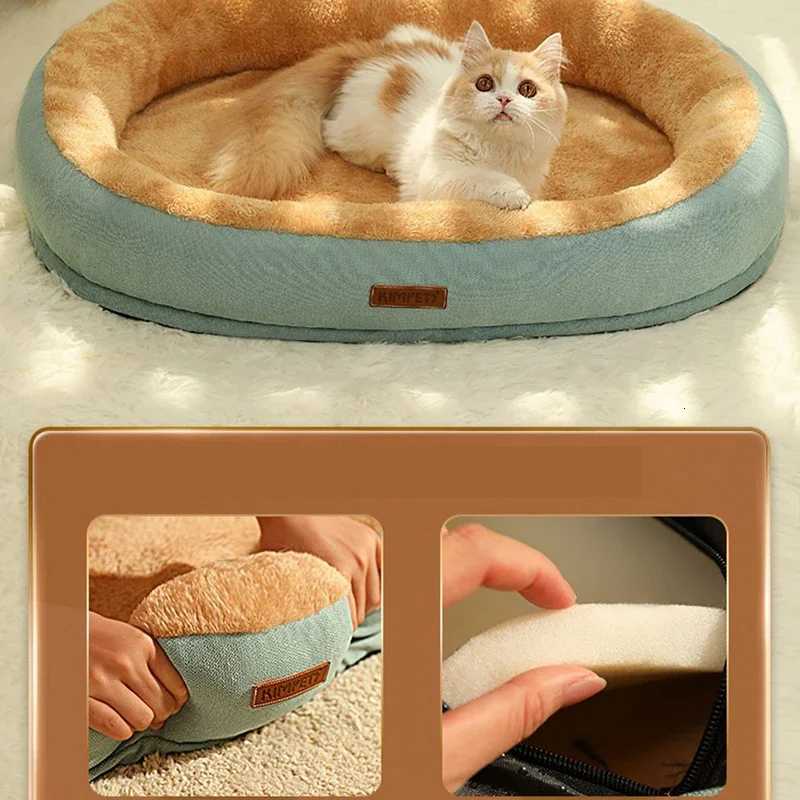 Winter Warm Breathable Puppy Kennel Sleep Removal Washing Softening of Puppy Mats Cat Beds Dog Beds Kennels Anti Slip Pet Beds M251217