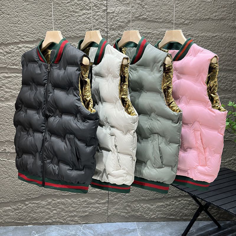 Men's Vest Zipper Cardigan Solid Color Fluffy Warm Light Comfortable Loose Casual Vest