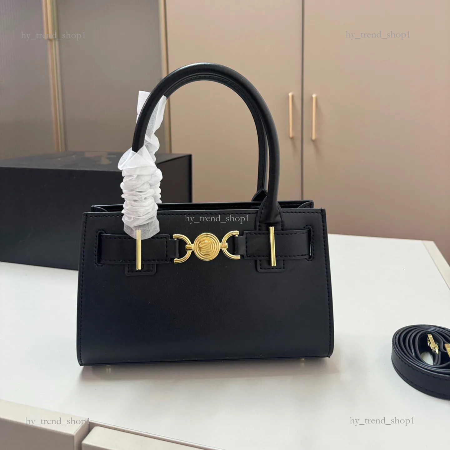 tote bag Designer bag medusa bag handbag shoulder bag underarm Crossbody bags Tote Black Warrior Motorcycle Bag Box Box bag of high-quality leather evening bag 36